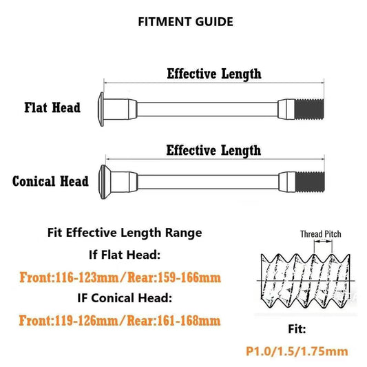 DFS Extreme-Light Carbon Thru-Axle Universal Kit