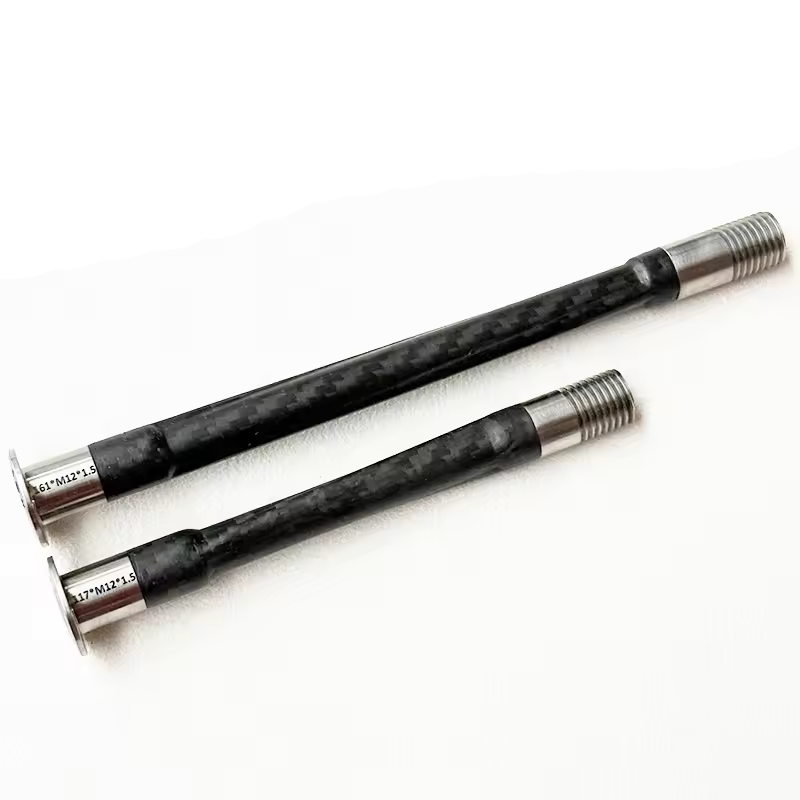 DFS Carbon Thru Axle Road Bicycle Wheel Ultralight 30g Compatible Carbon Fiber Frame Customized by length