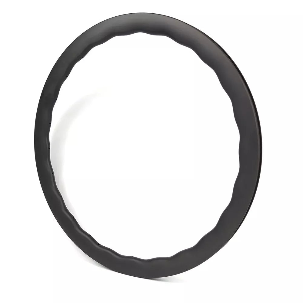 Carbon wave Rims 700C wave 35/40/45/50/55/65mm Depth Carbon Road Bicycle Wheel 28/31mm Wide Gravel Disc Brake