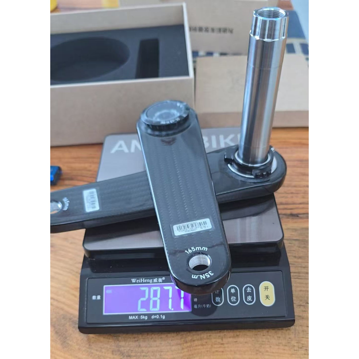 DFS CT1 Carbon Crankset - Titanium Spindle (290g)