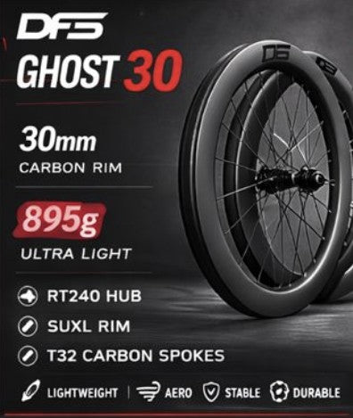 GHOST Series | 30mm Ultra-Light Carbon Wheelset