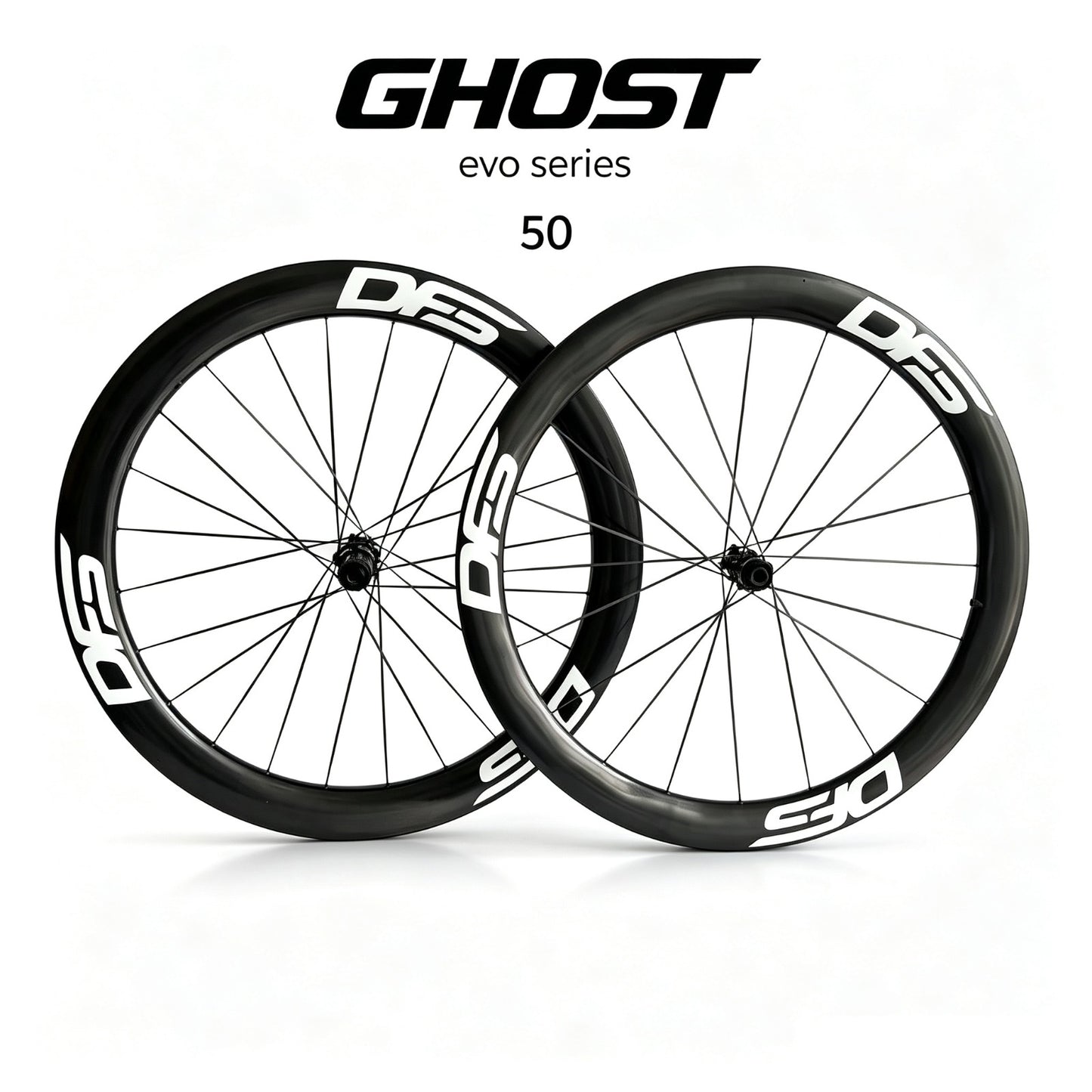 GHOST EVO Series | 50mm Ultra-Light Carbon Wheelset