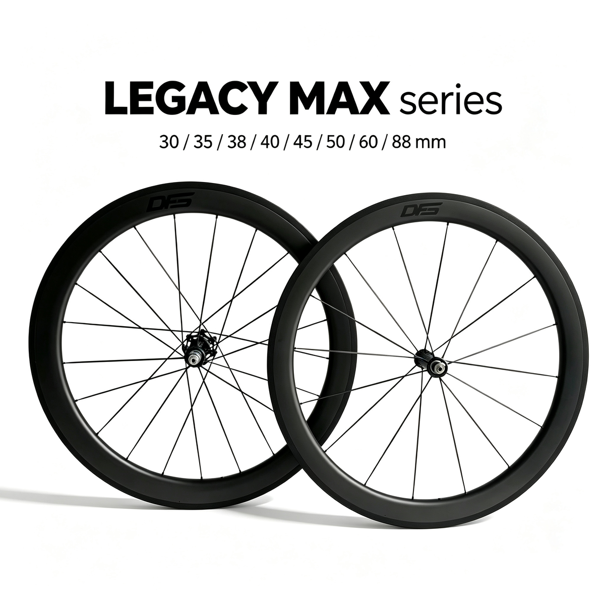 DFS LEGACY MAX Rim Brake Carbon Road Wheelset | 35-88mm | DFS