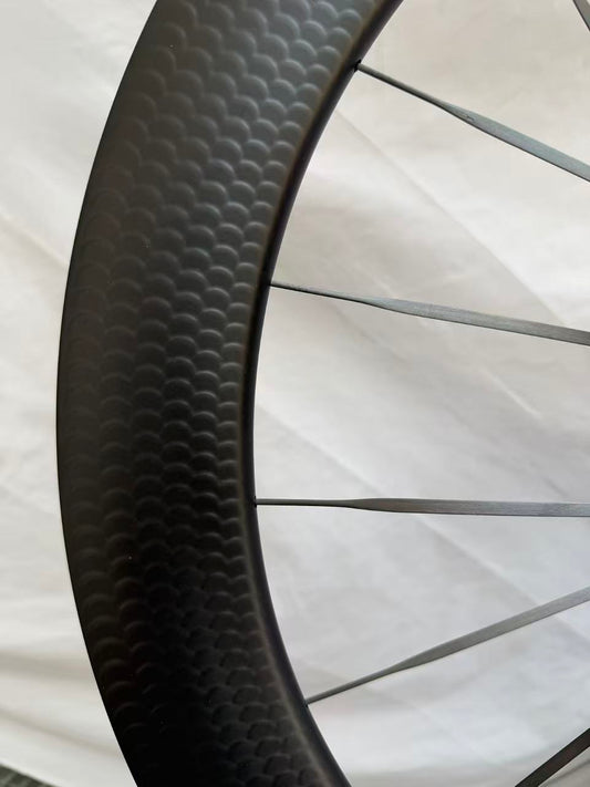 DFS VANTA SCALE Carbon Road Wheelset – Fish-Scale Surface Carbon Spokes 45/55/65mm depth