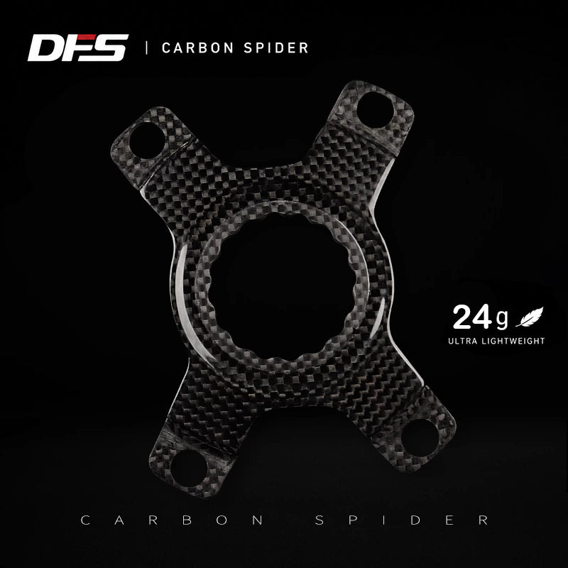 DFS Carbon Fiber Crank Spider – 24g Ultra-Lightweight, 110 BCD*4/5