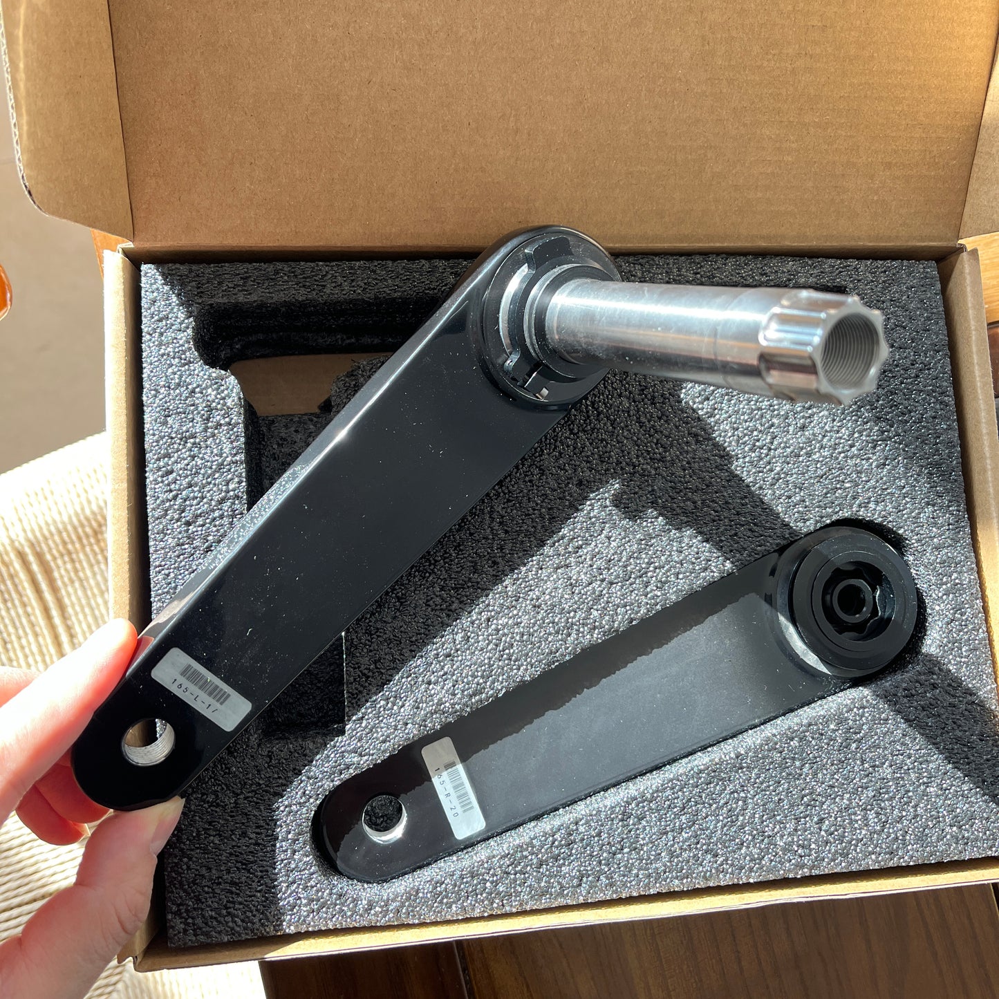 DFS CT1 Carbon Crankset - Titanium Spindle (290g)