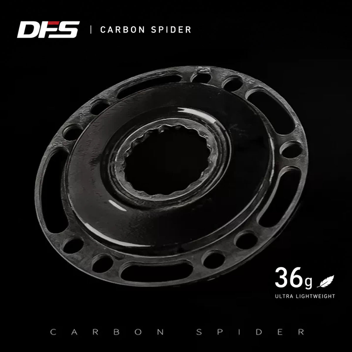 DFS Carbon Fiber Crank Spider – 24g Ultra-Lightweight, 110 BCD*4/5