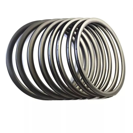 Carbon Gravel road bike rim 700C Road 32/35/39/45/55mm Deep Carbon Rim 30mm Wide Tubeless Clincher Disc Wheel rim