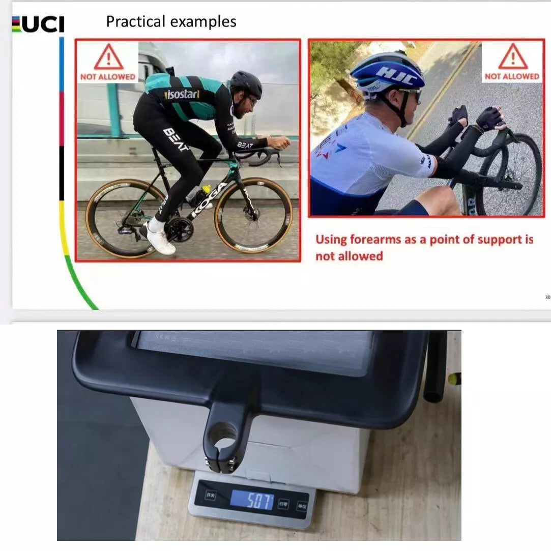 DFS Carbon Fiber Integrated Road Handlebar | 400mm Aero Racing Handlebar