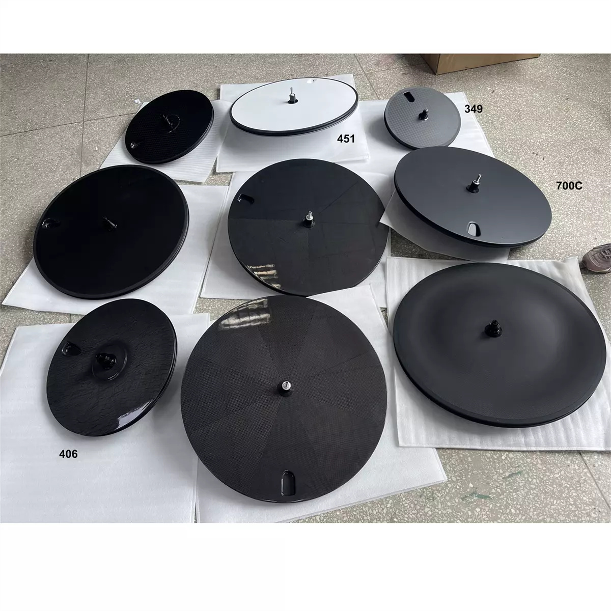 16inch Ultralight 349 Carbon Fiber Wheel Set - Precision-Engineered 16-Inch Wheels for Brompton Folding Bikes and Compact Commuters