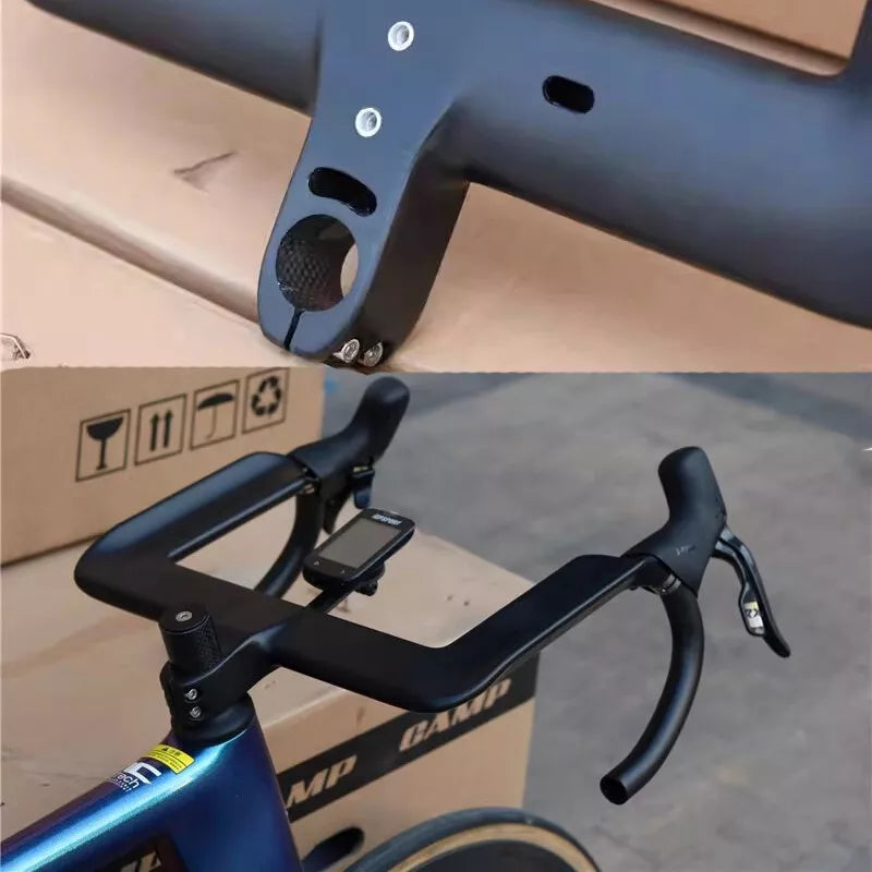 DFS Carbon Fiber Integrated Road Handlebar | 400mm Aero Racing Handlebar
